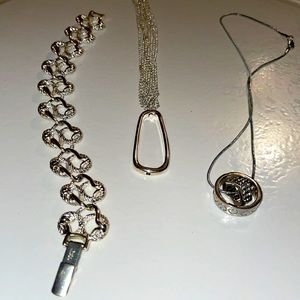 Lot of 2 necklaces and bracelet
